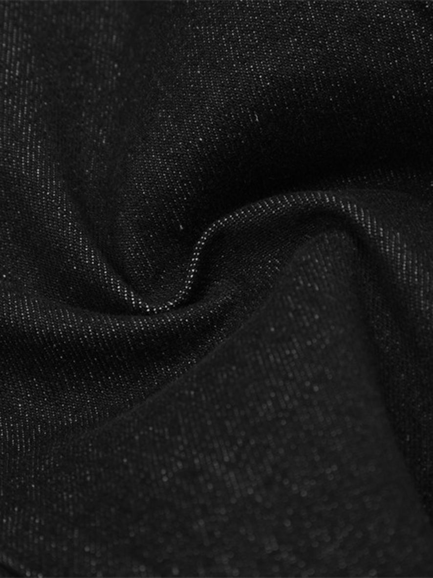 Niche Design Letter Print Jeans -1339-xxchiefs