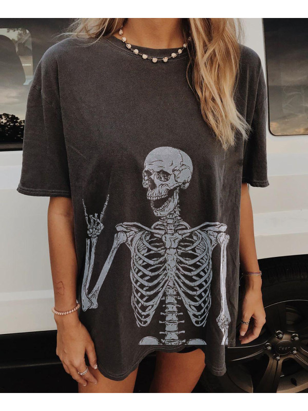 Short Sleeve Skeletons Tee-xxchiefs