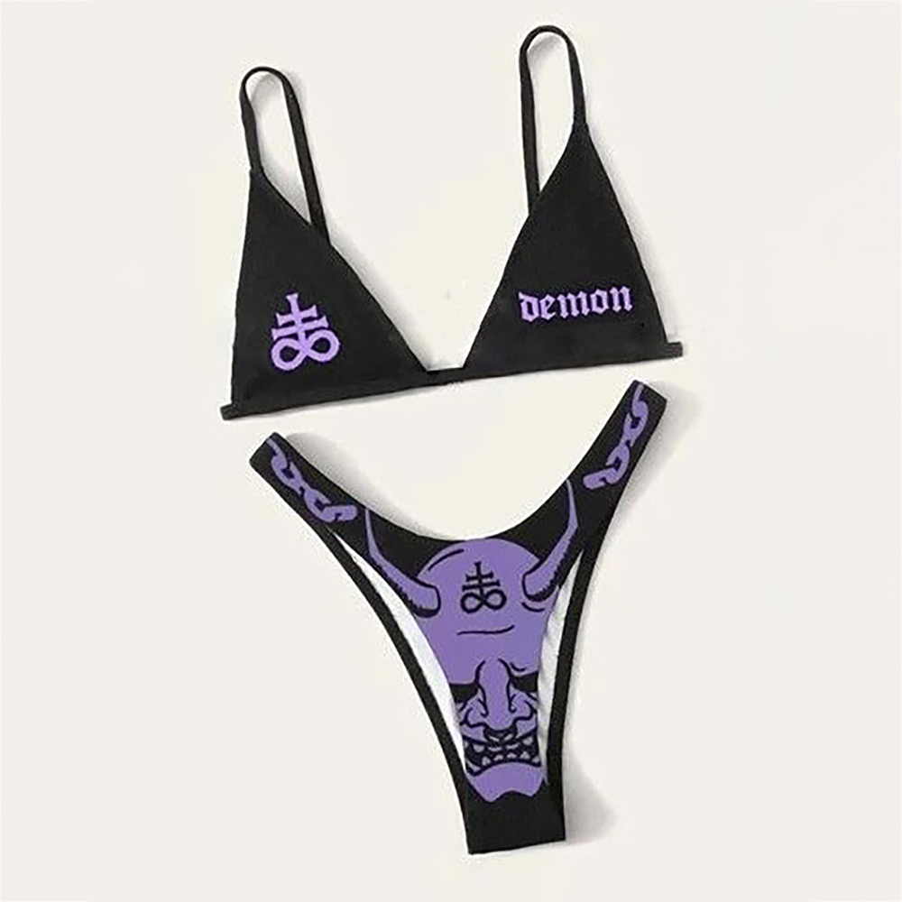 Print Sports Bikini Set-xxchiefs