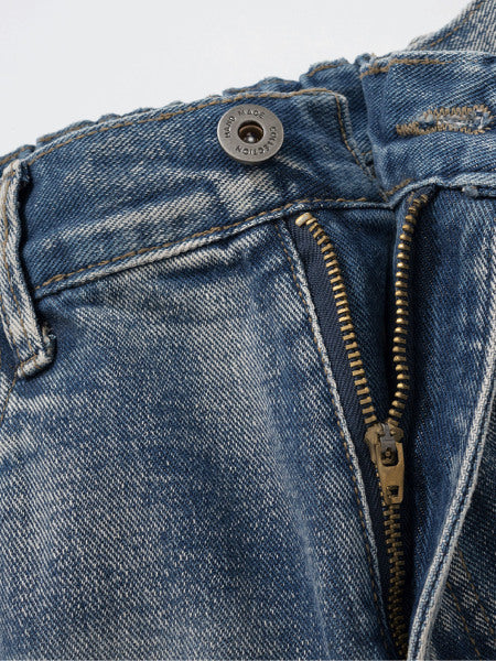 Letter Flocking Jeans-xxchiefs