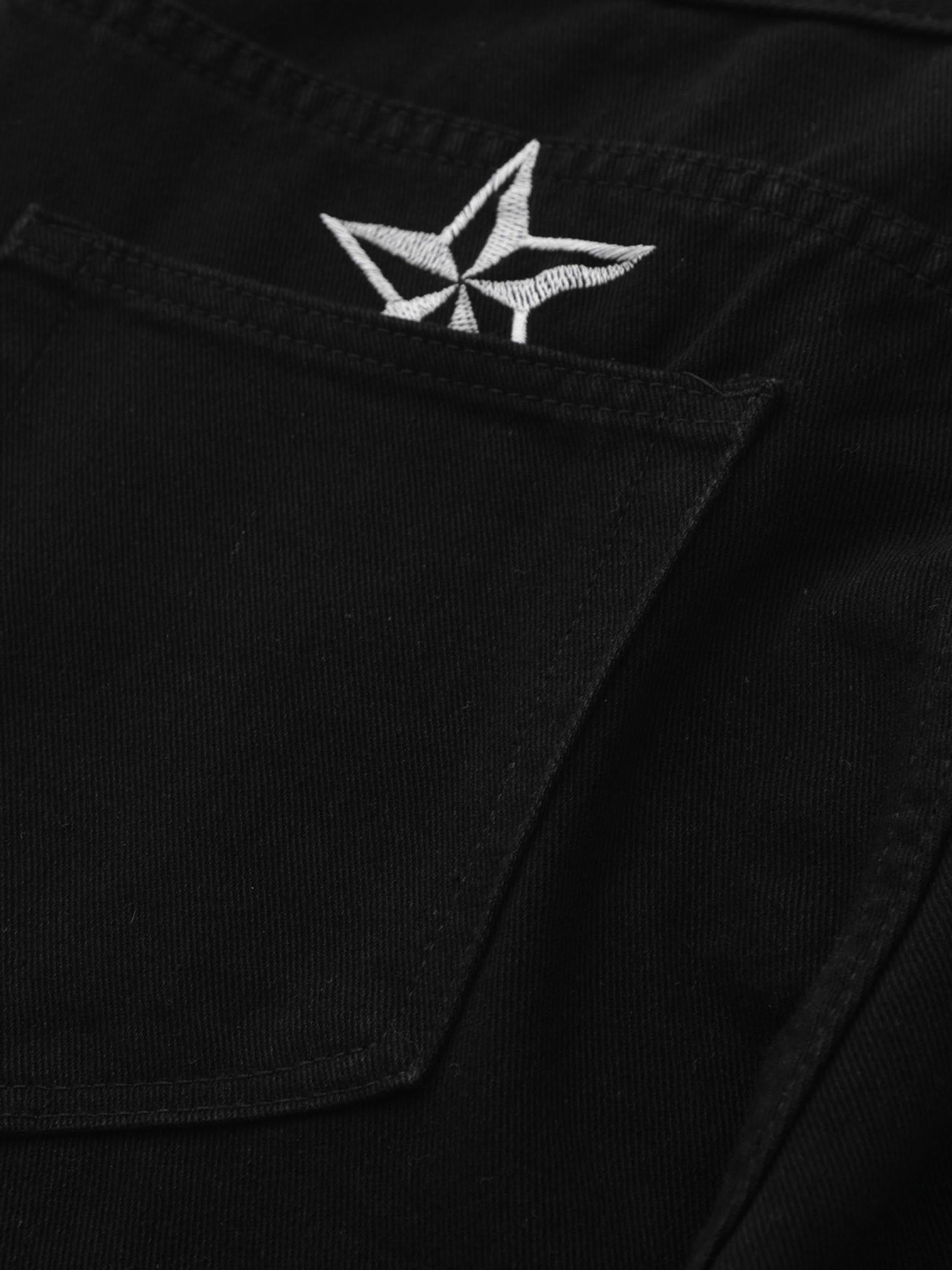 Hip-hop Embroidered Straight-legged Denim Pants-xxchiefs