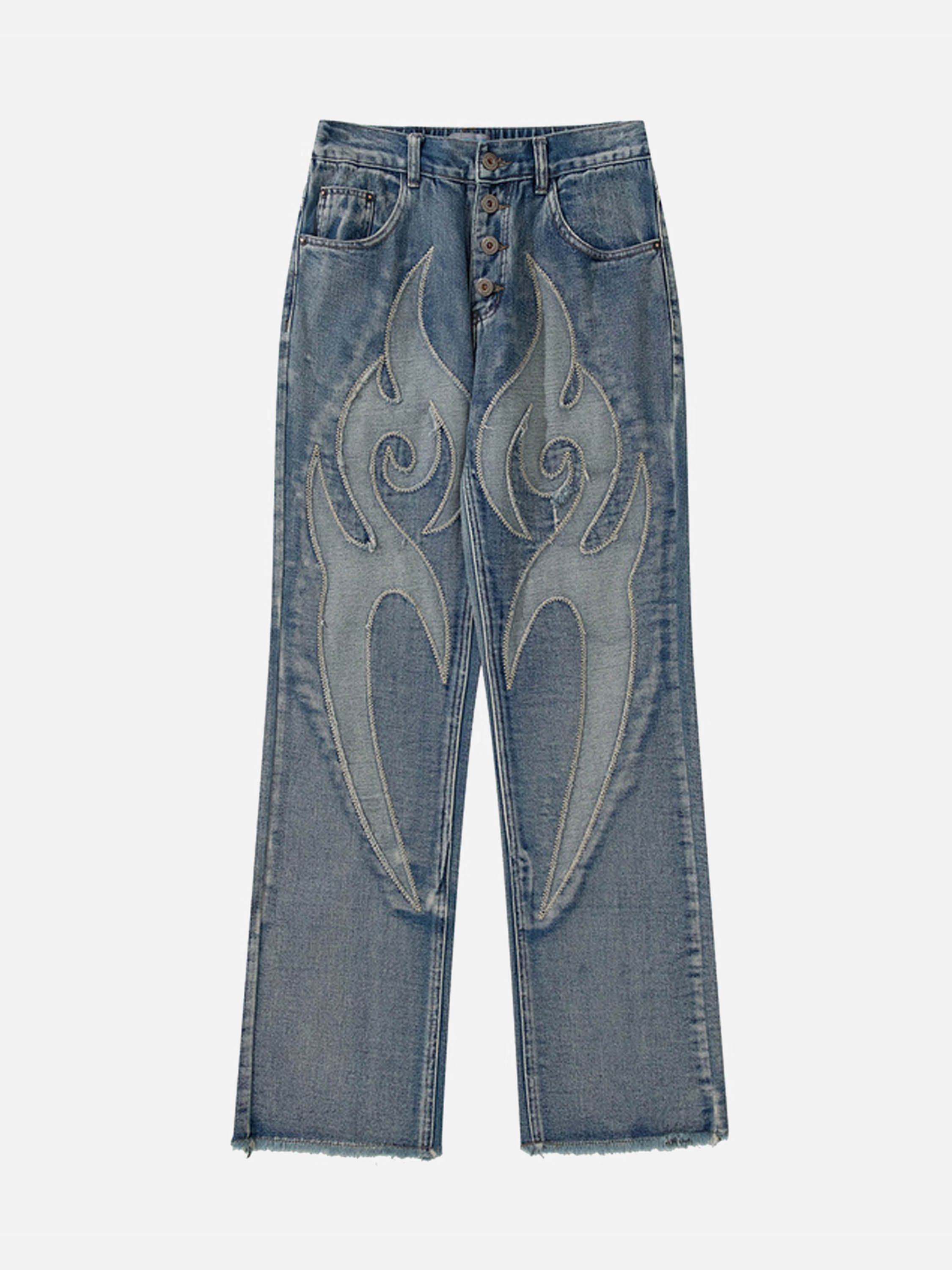 Retro Straight Casual Jeans-xxchiefs