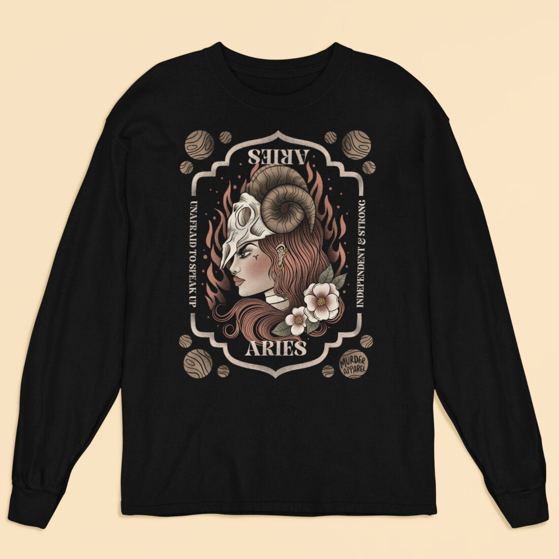 Aries Zodiac Long Sleeve Shirt-xxchiefs