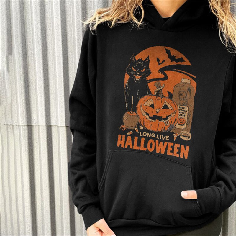 Halloween print hoodies-xxchiefs