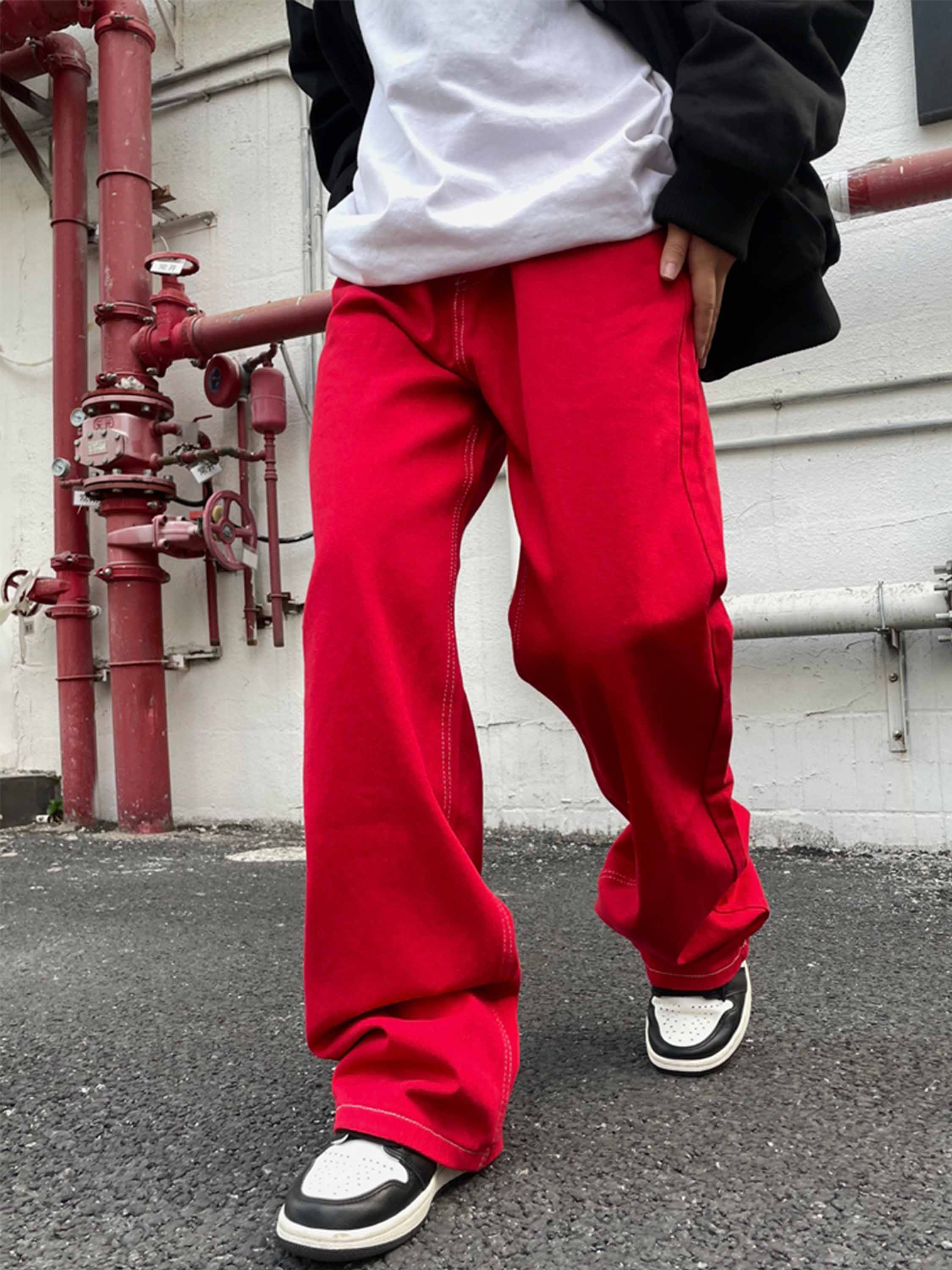 Solid Color Casual Jeans -1224-xxchiefs
