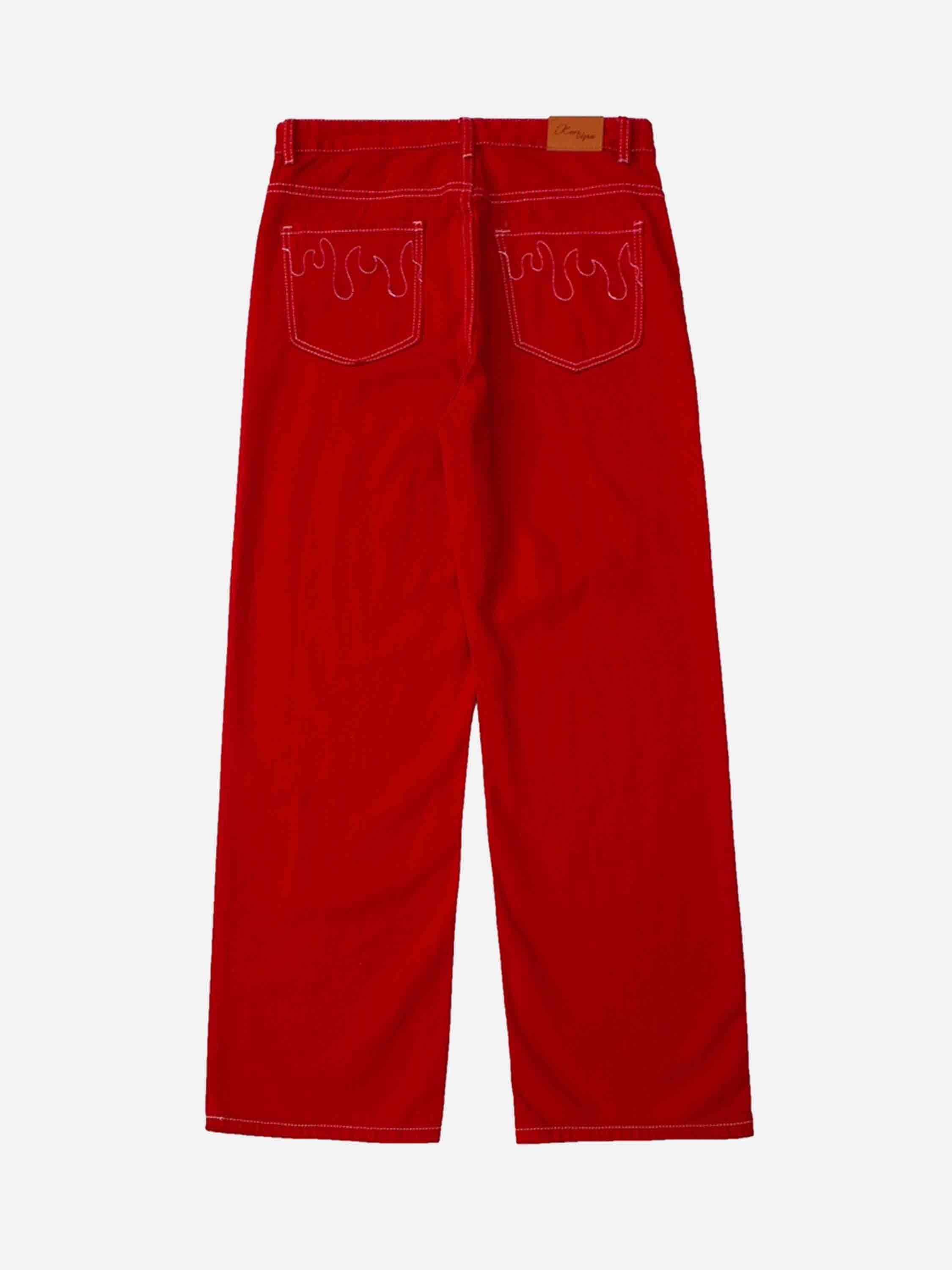 Solid Color Casual Jeans -1224-xxchiefs