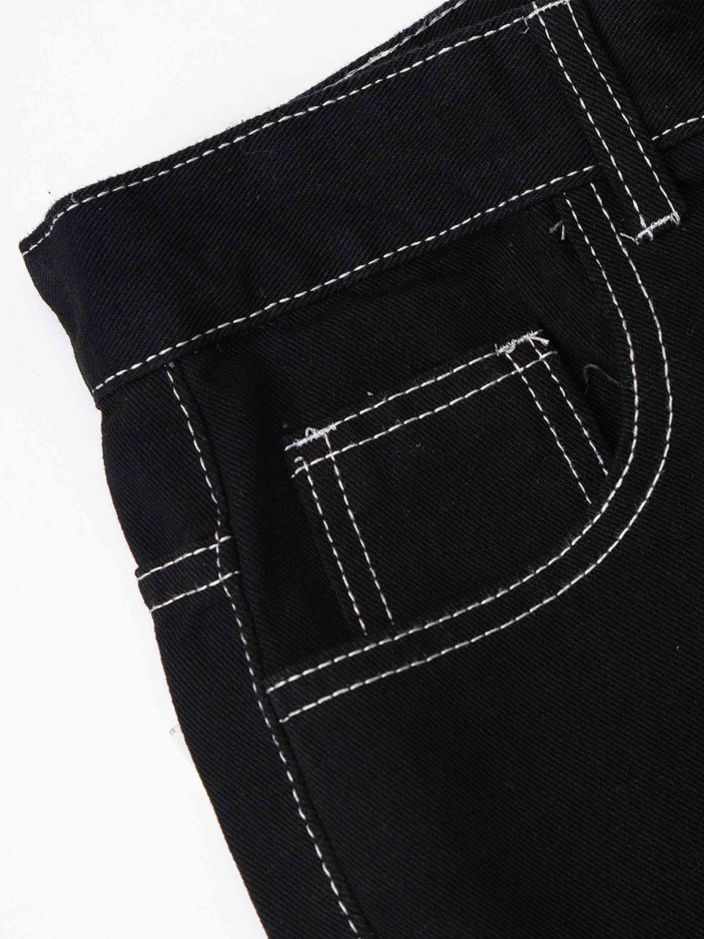 Solid Color Casual Jeans -1224-xxchiefs