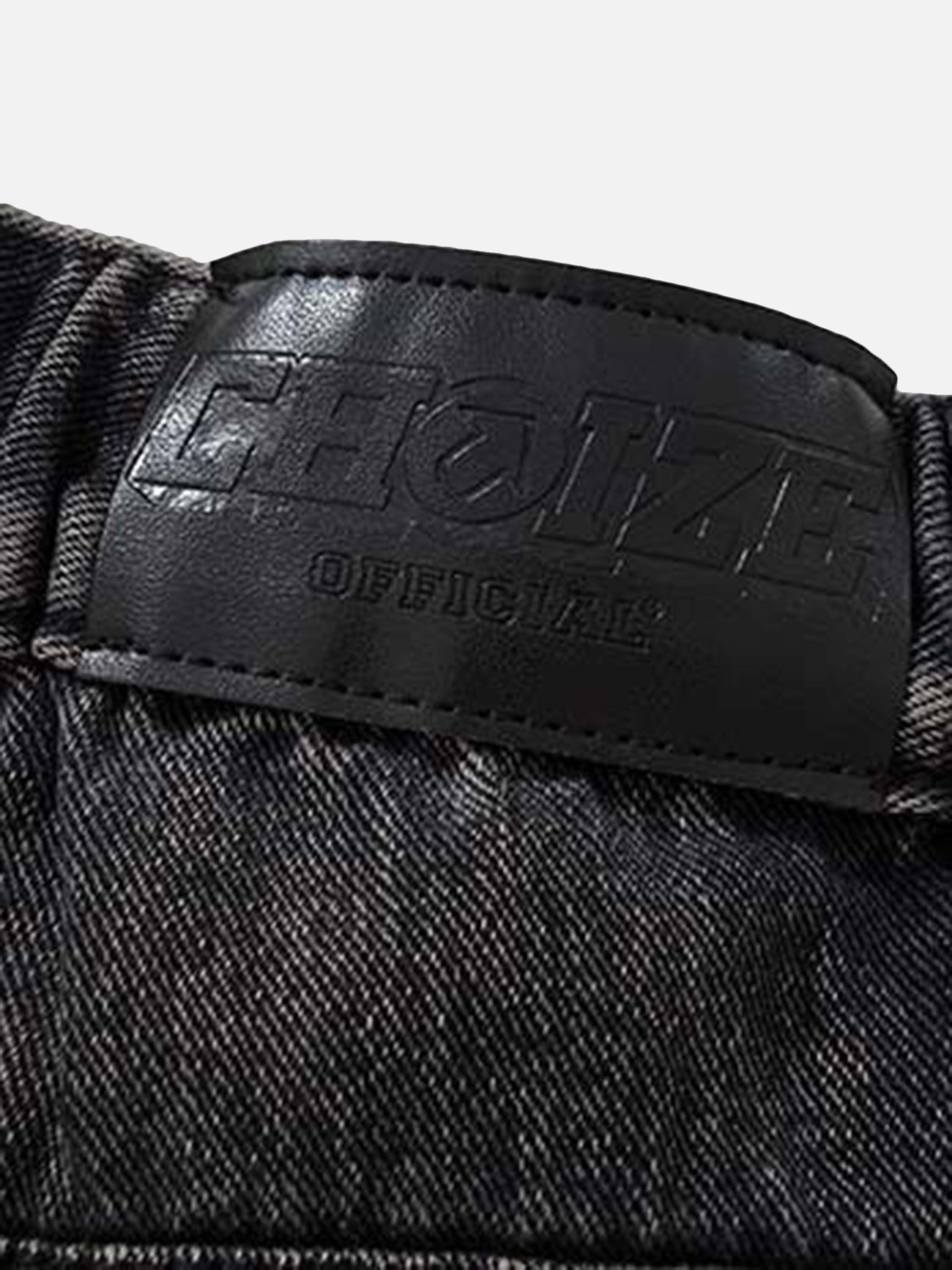 American Retro Hip-hop Do-it-yourself Zipper Jeans Tight Waist Straight Micro-flare Pants - 1462-xxchiefs