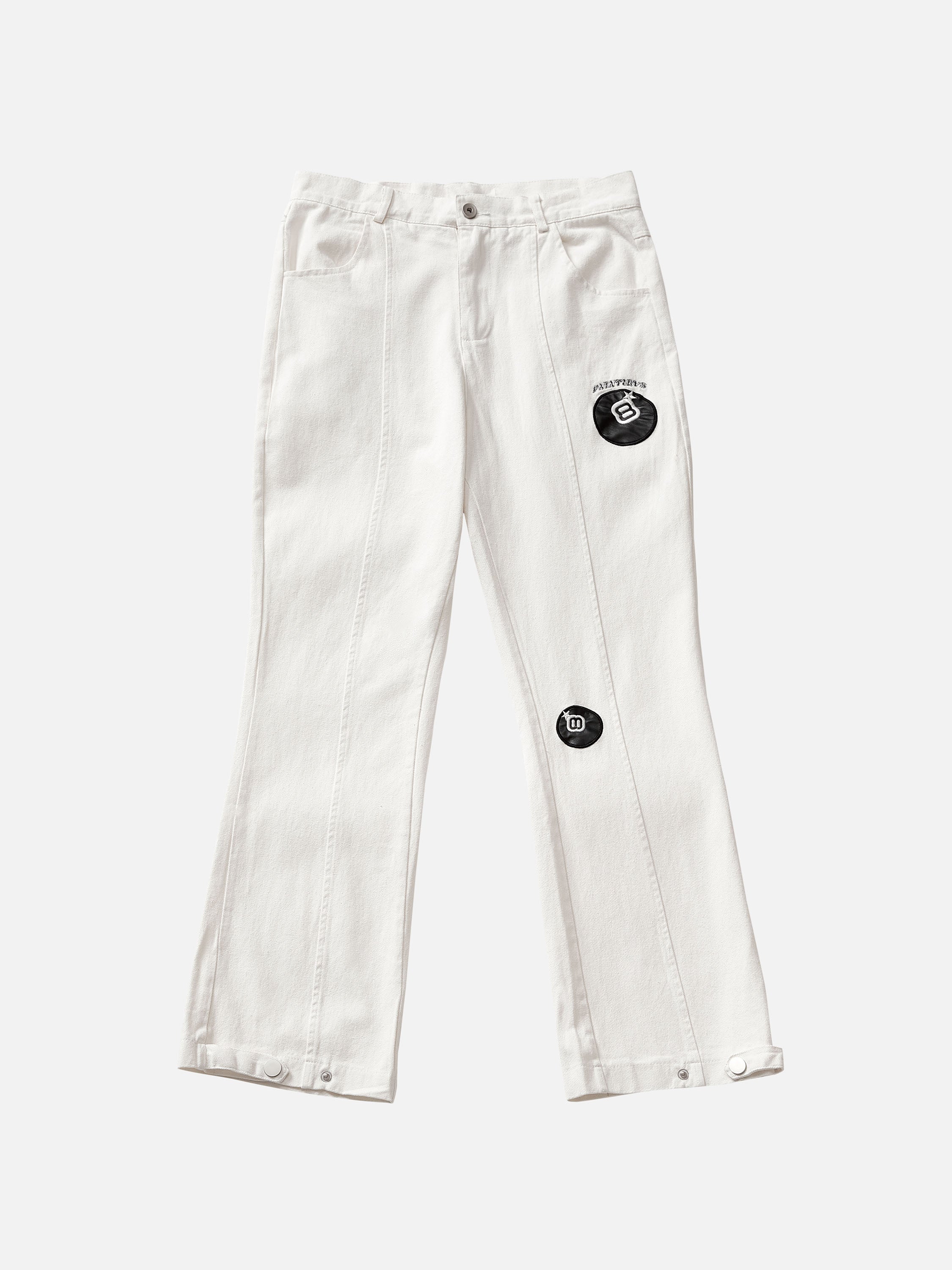 "8" Embroidered Pattern Jeans -1145-xxchiefs