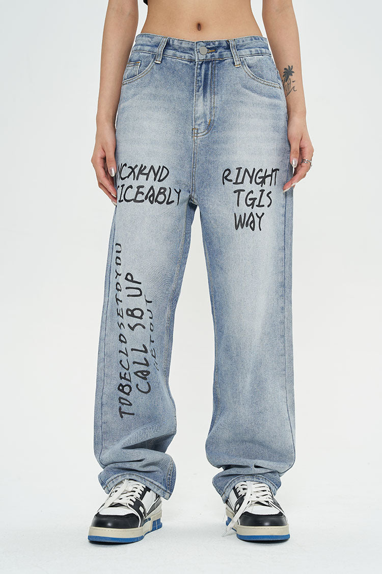 High Street Gradient Do-over Straight-leg Jeans-xxchiefs