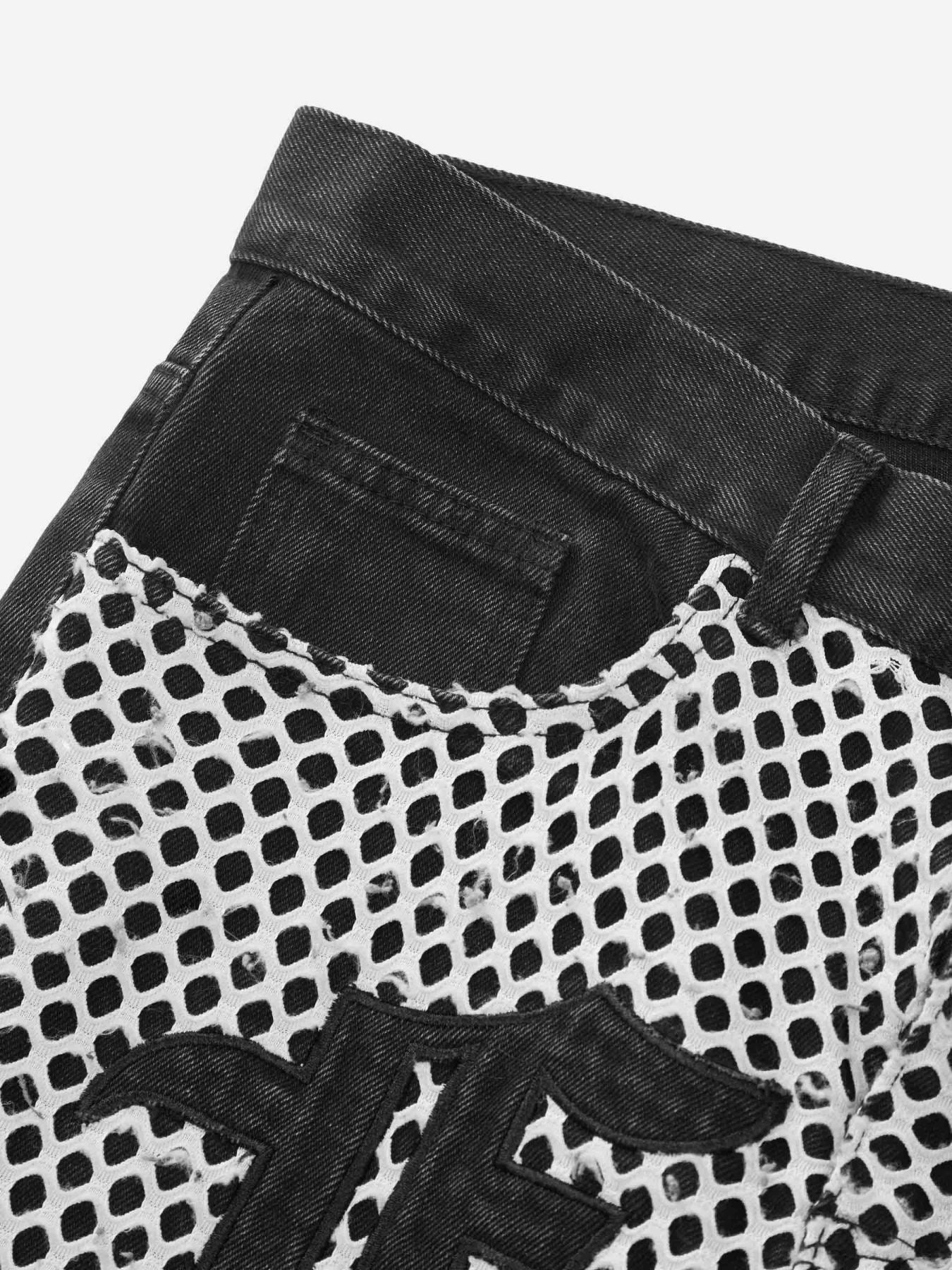 Mesh Patch Jeans-xxchiefs