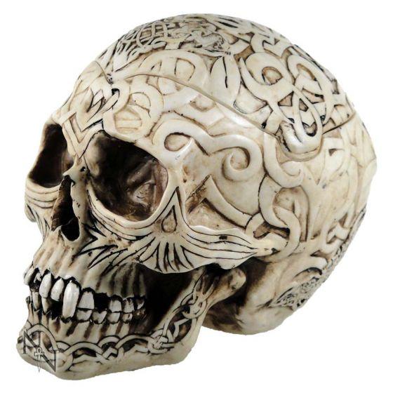 SKULL BOX ENGRAVED WITH CELTIC PATTERNS-xxchiefs