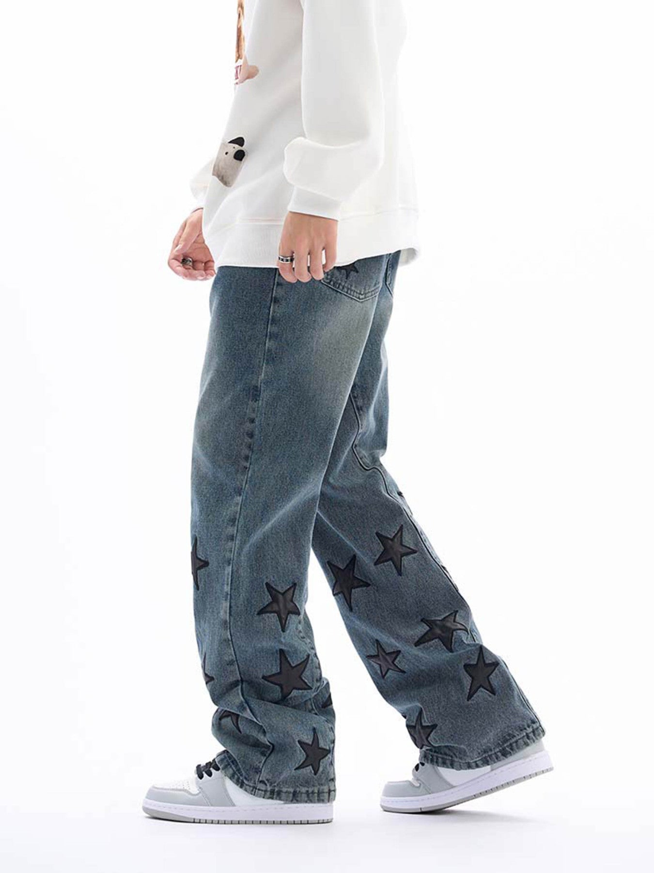 Star Patch Jeans-xxchiefs