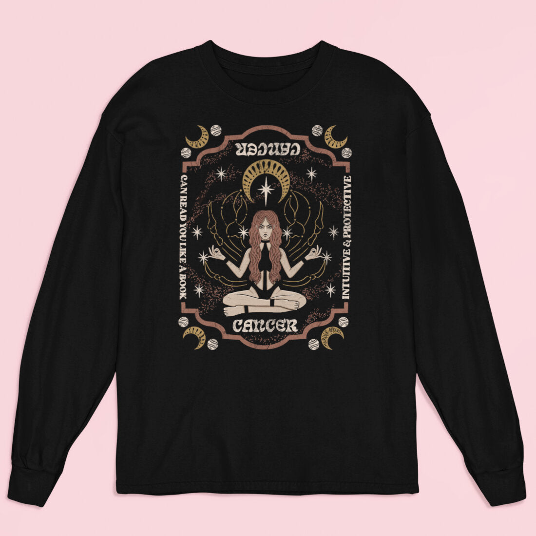 Cancer Zodiac Long Sleeve Shirt-xxchiefs