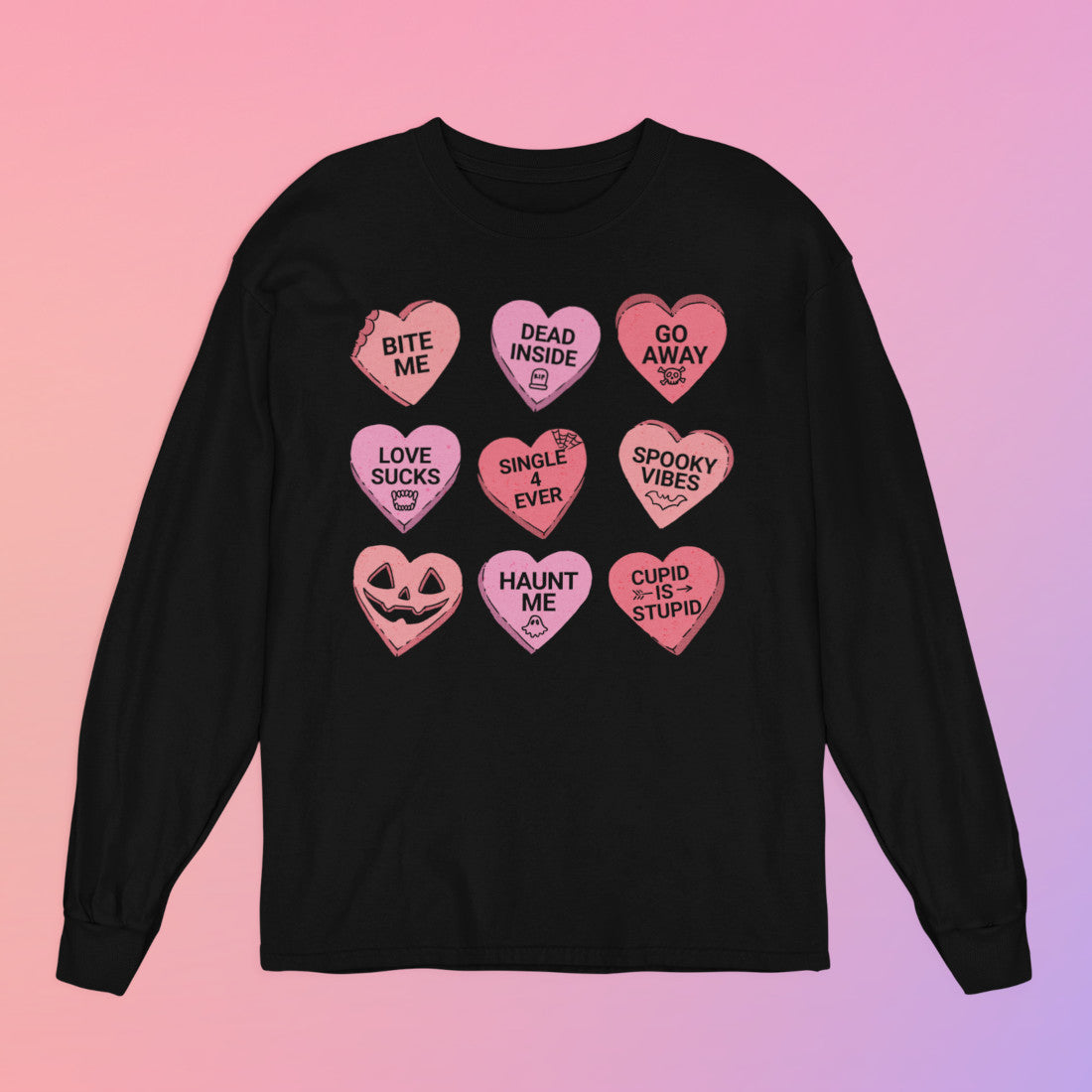 Candy Hearts Long Sleeve Shirt-xxchiefs