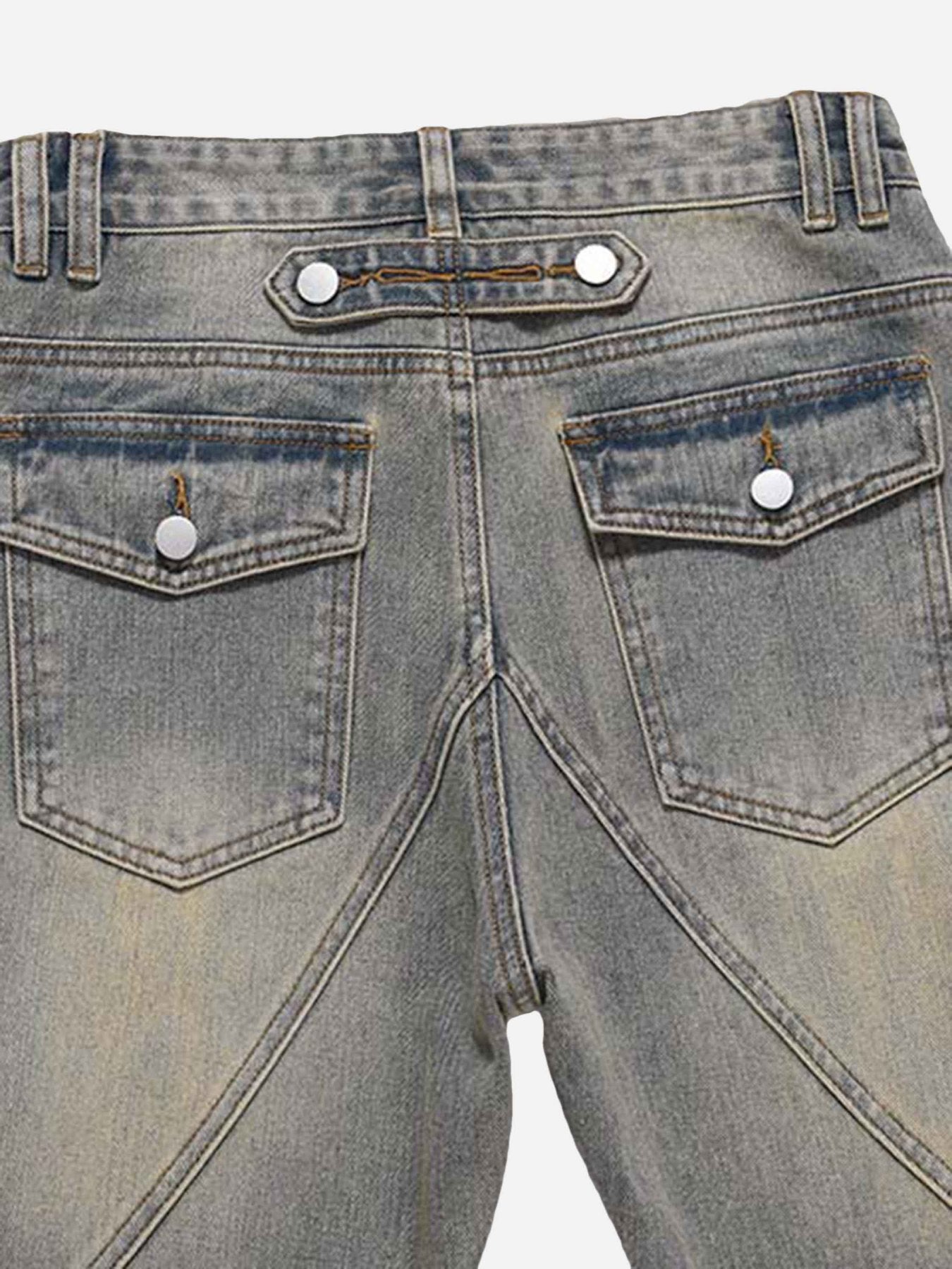 Patchwork Stressed Jeans-xxchiefs