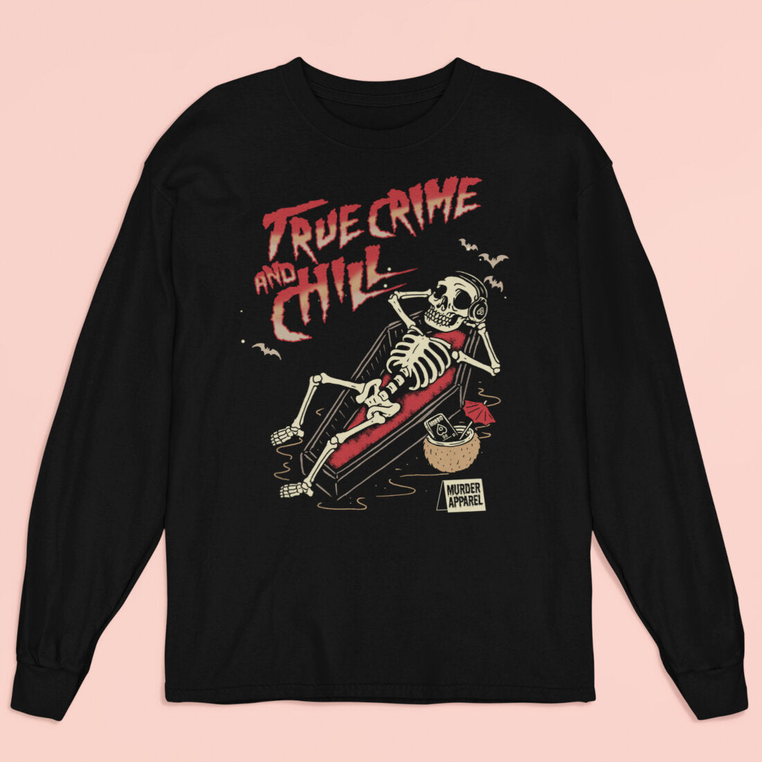 True Crime And Chill Long Sleeve Shirt-xxchiefs