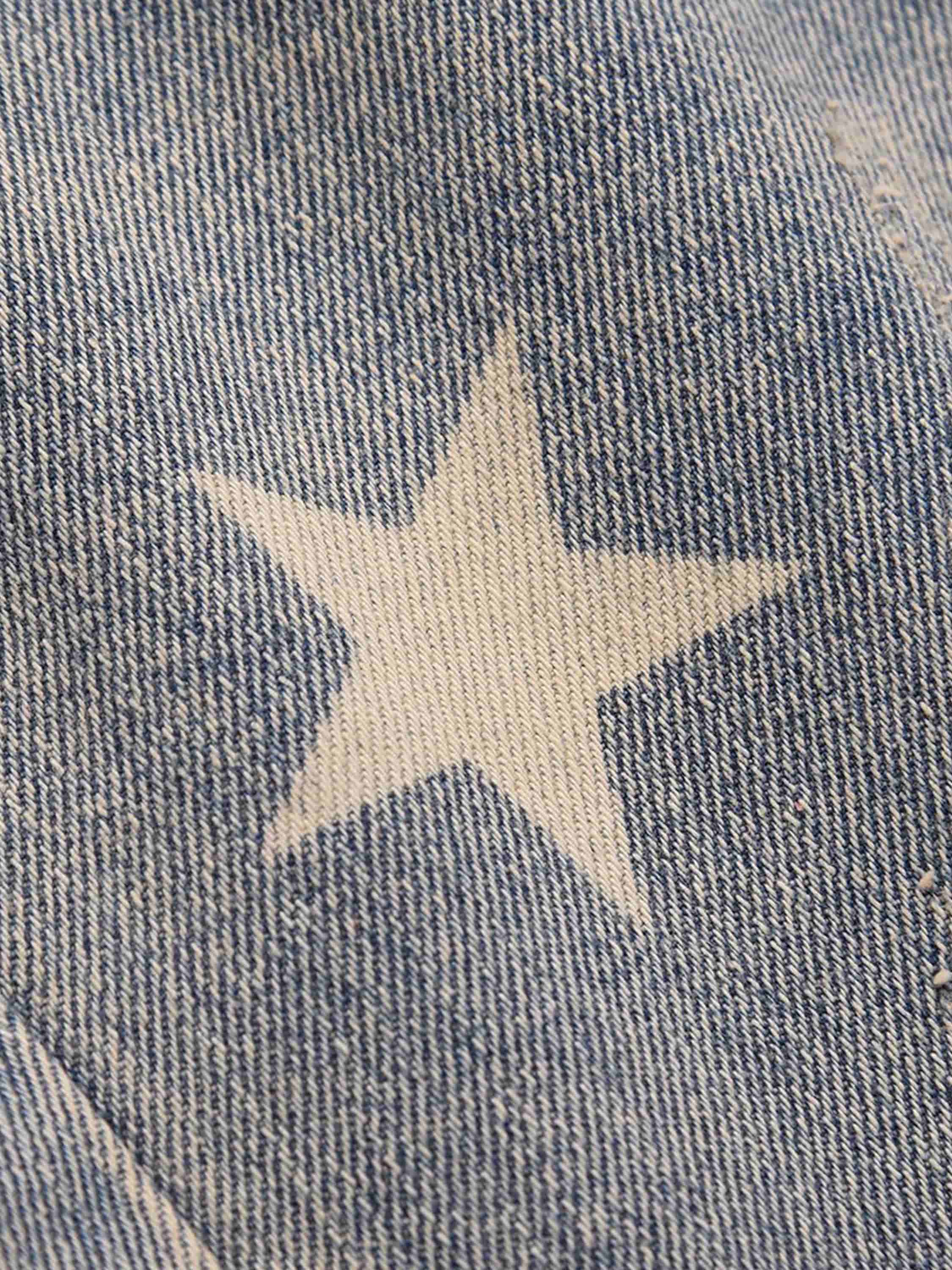American Street Style Stressed Star Denim Pants - 1472-xxchiefs