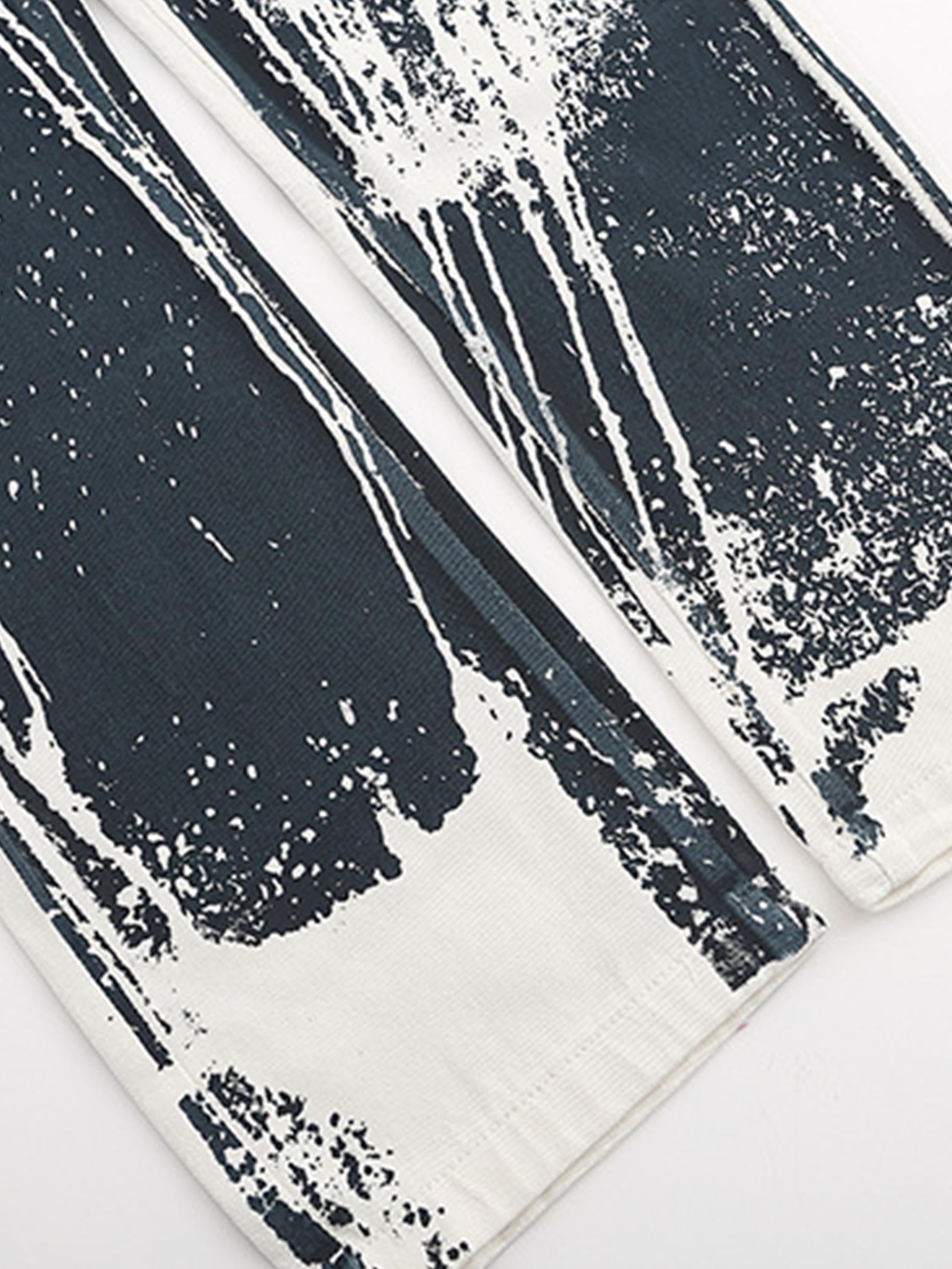 American Heavy Industry Ink Splash Embroidery Jeans-xxchiefs