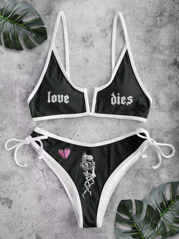 Print Sports Bikini Set-xxchiefs