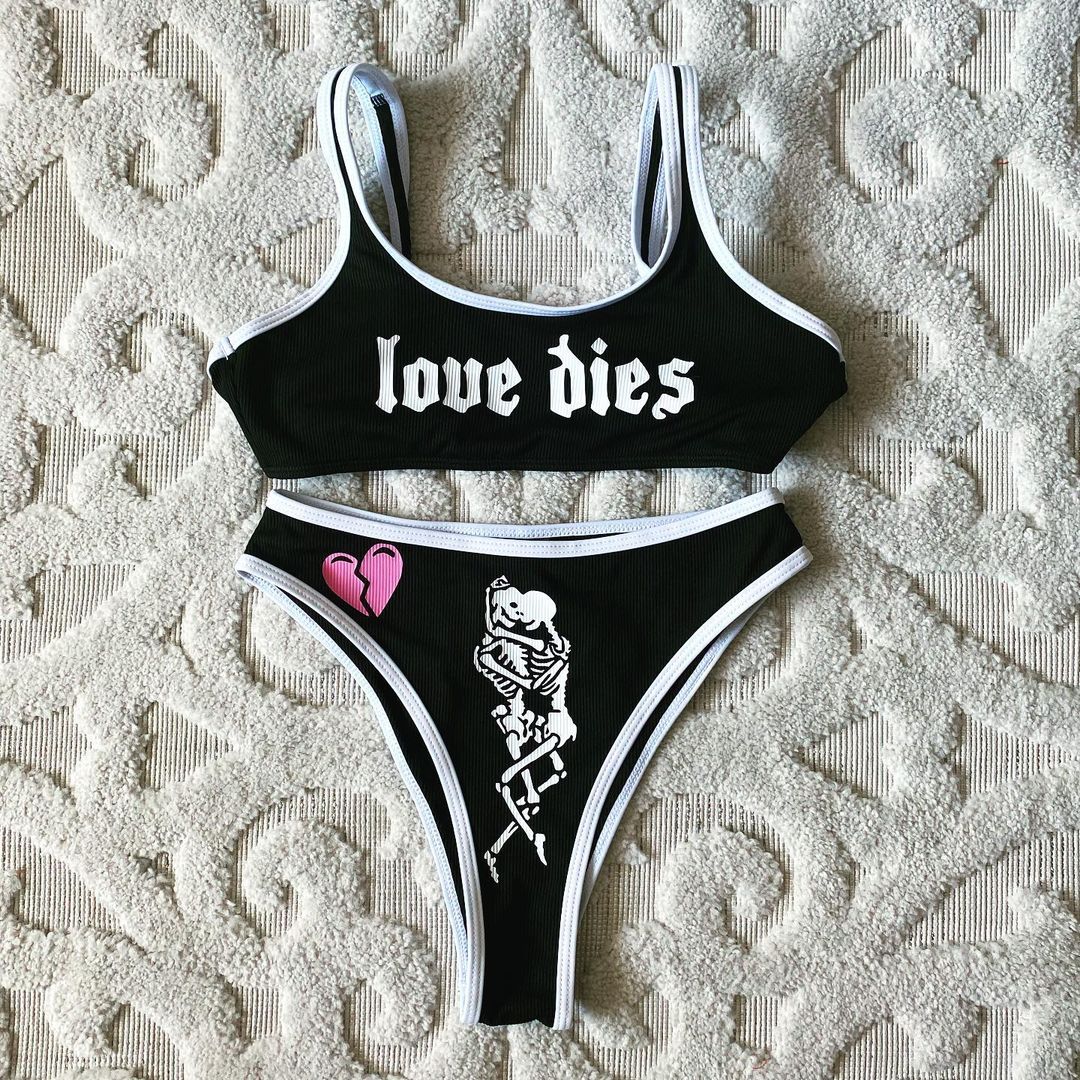 Print Sports Bikini Set-xxchiefs