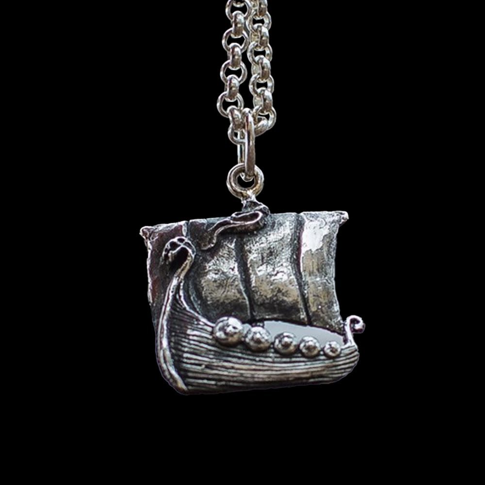 Vikings Ship Necklace-xxchiefs