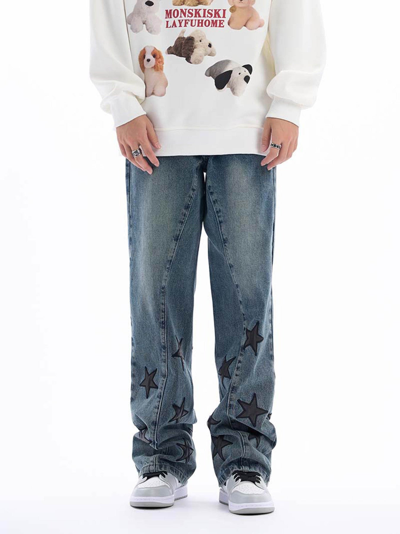 Star Patch Jeans-xxchiefs