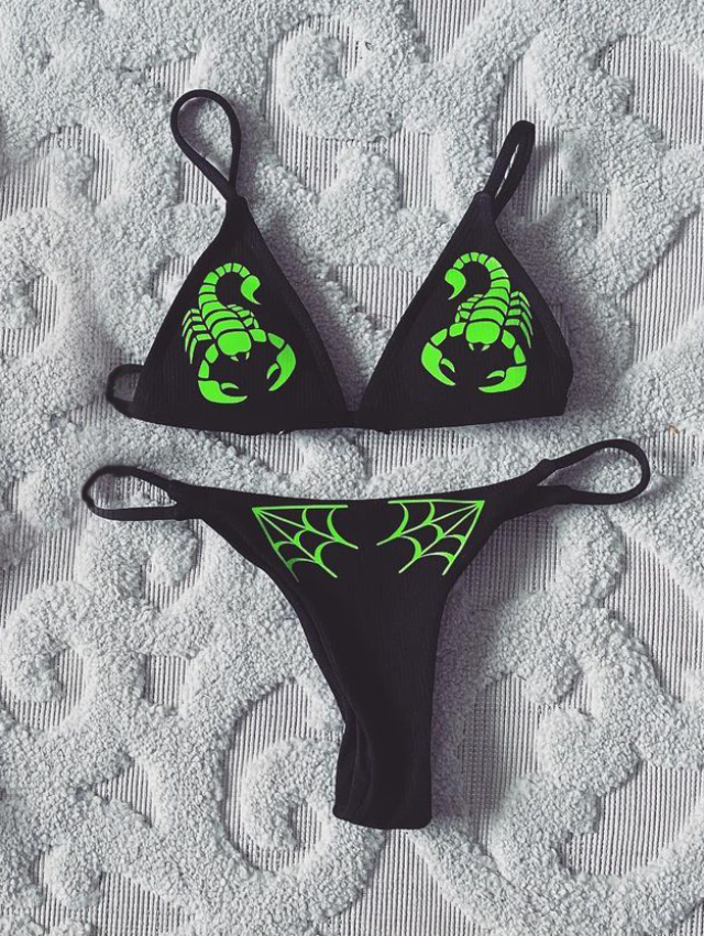 Print Sports Bikini Set-xxchiefs
