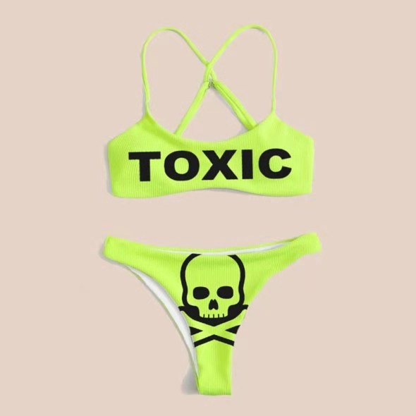 Skull Print Sexy Bikini-xxchiefs