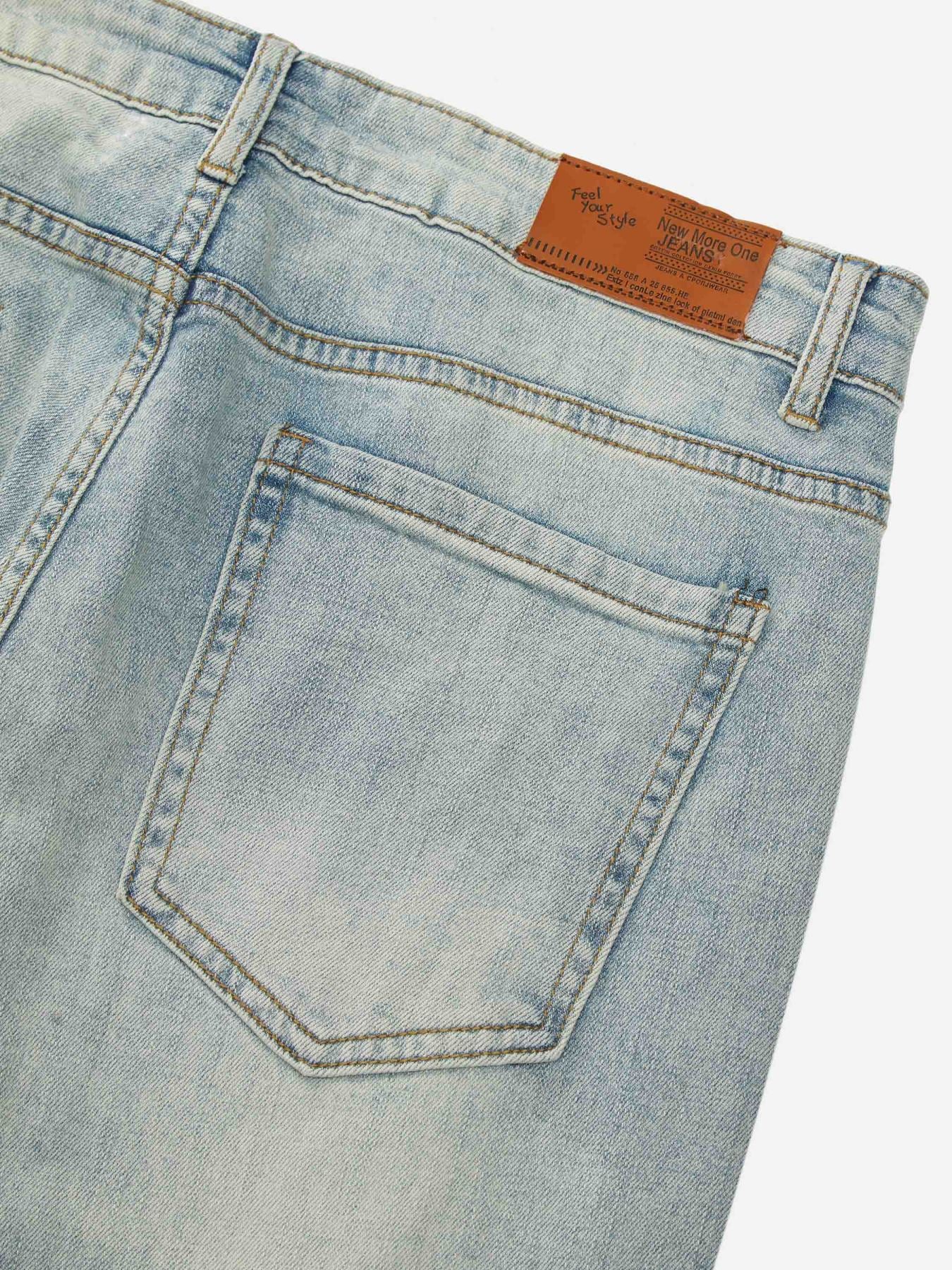 Ripped Patch Jeans- 1458-xxchiefs