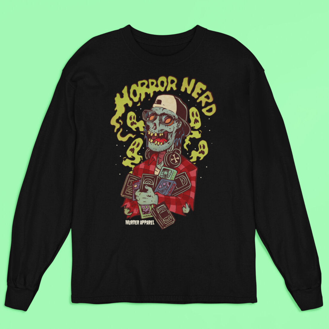 Horror Nerd Long Sleeve Shirt-xxchiefs