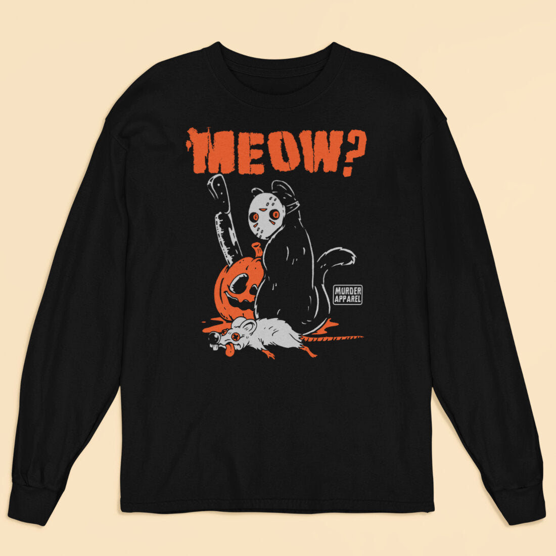 Killer Cat Meow Long Sleeve Shirt-xxchiefs