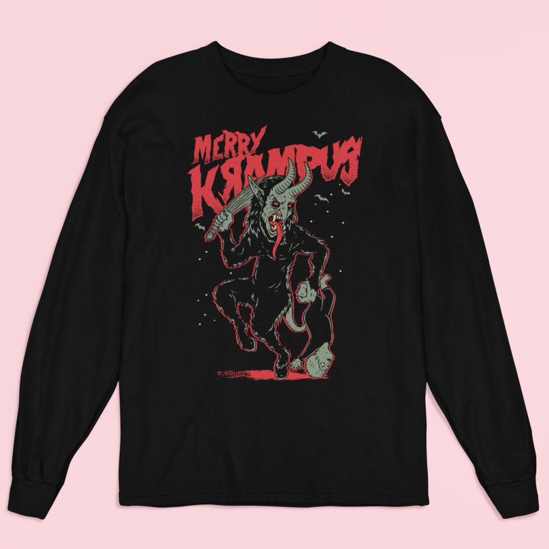 Merry Krampus Long Sleeve Shirt-xxchiefs