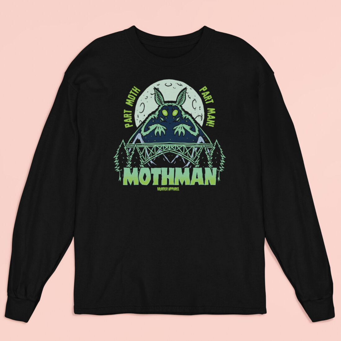 Mothman Retro Long Sleeve Shirt-xxchiefs