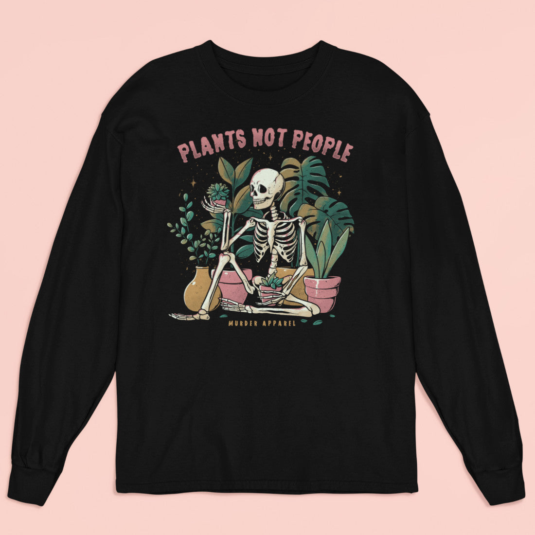 Plants Not People Long Sleeve Shirt-xxchiefs