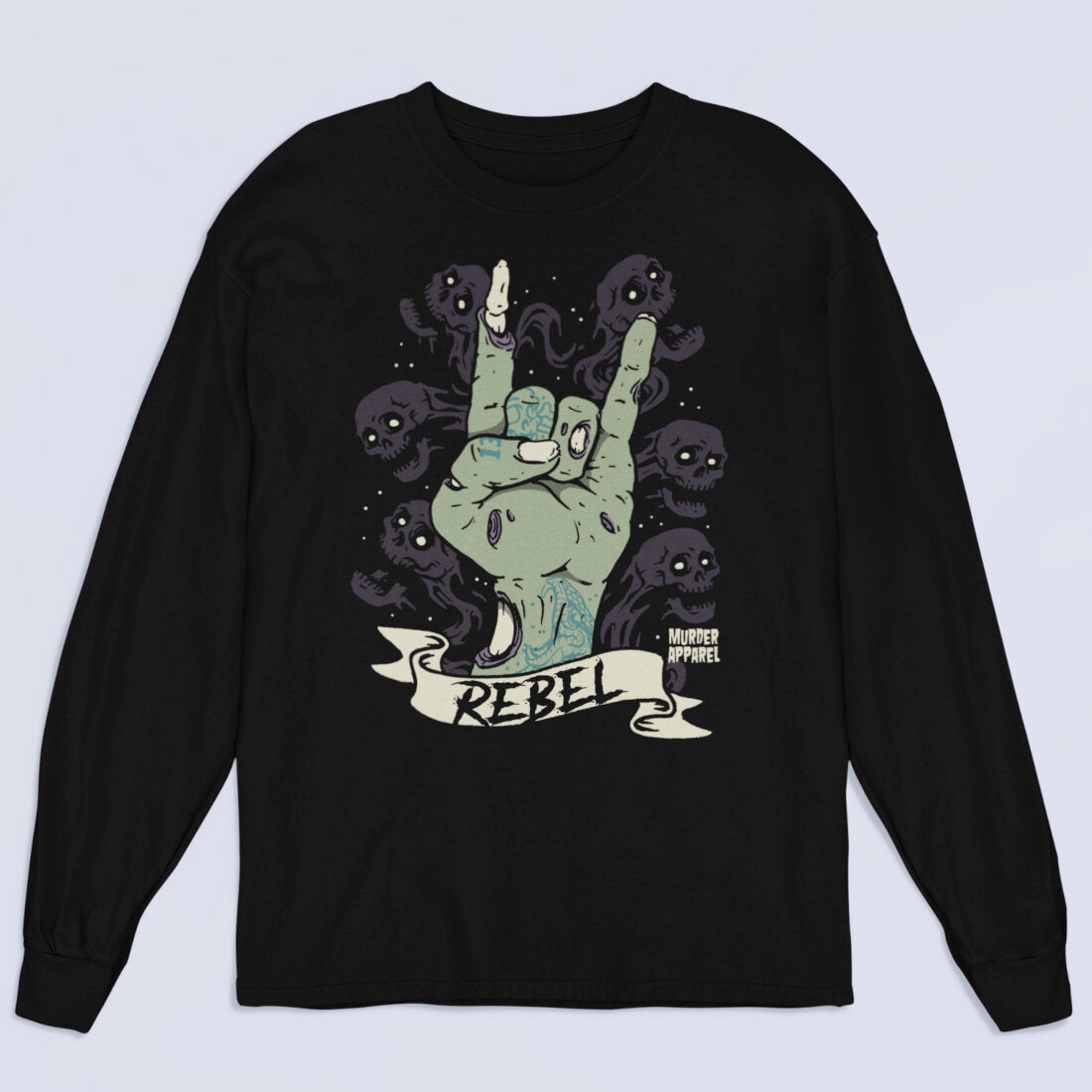 Rebel Zombie Long Sleeve Shirt-xxchiefs
