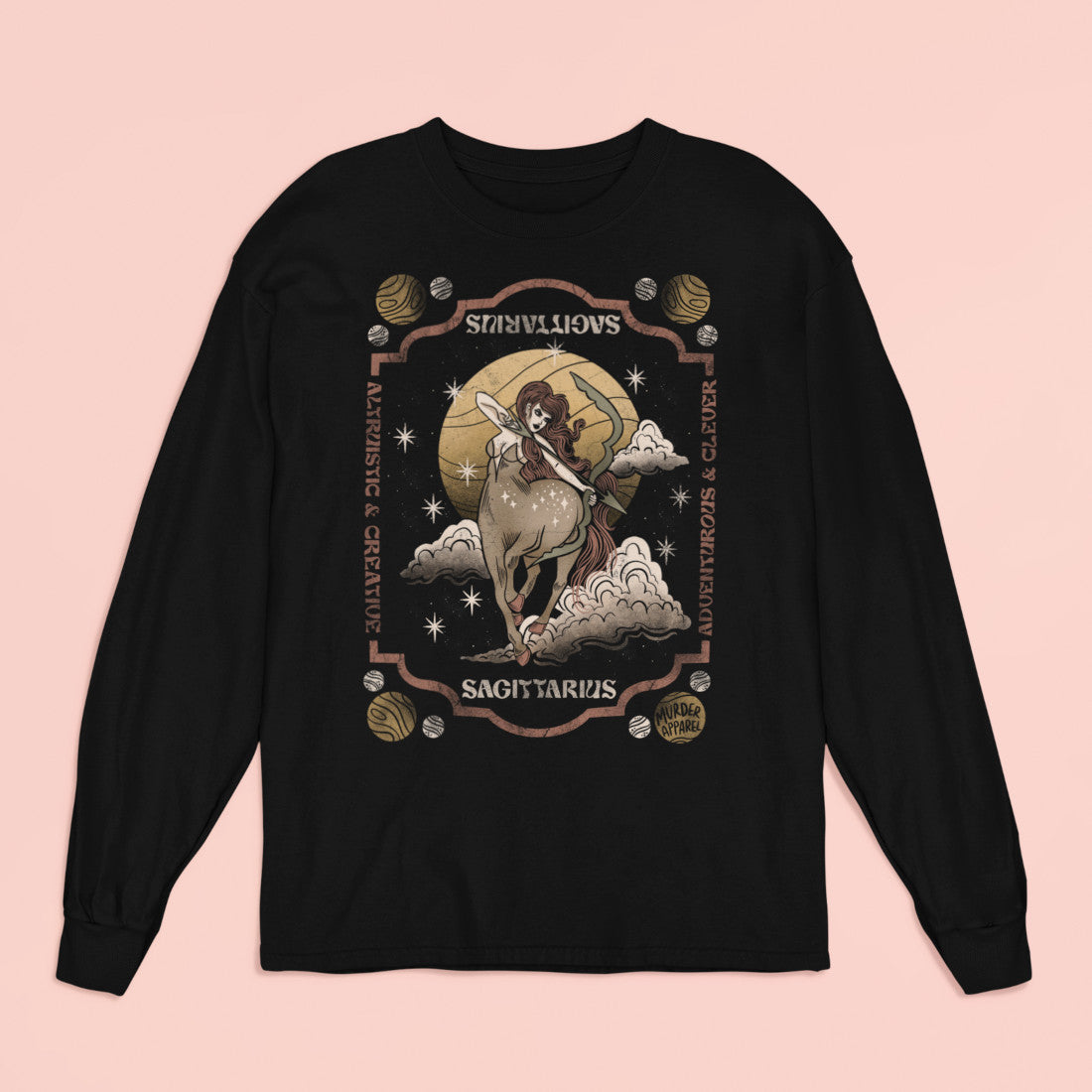 Sagittarius Zodiac Long Sleeve Shirt-xxchiefs