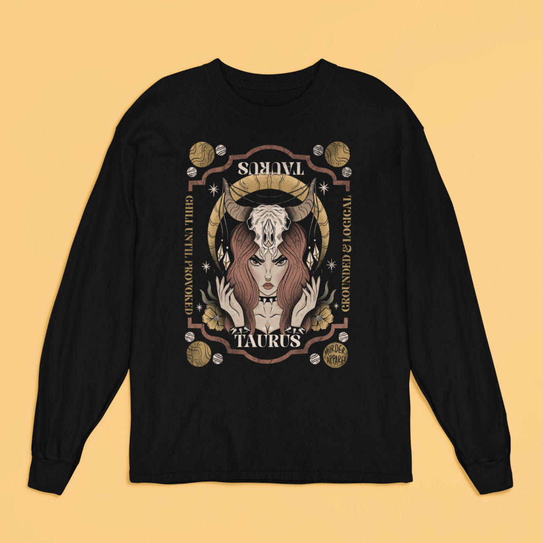 Taurus Zodiac Long Sleeve Shirt-xxchiefs