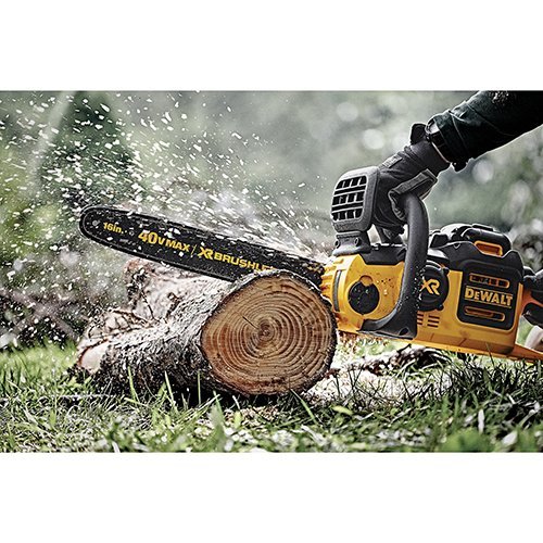 Motosierra DEWALT 40V MAX XR, batería de 4 Ah, 16 pulgadas (DCCS690M1) -  salicior