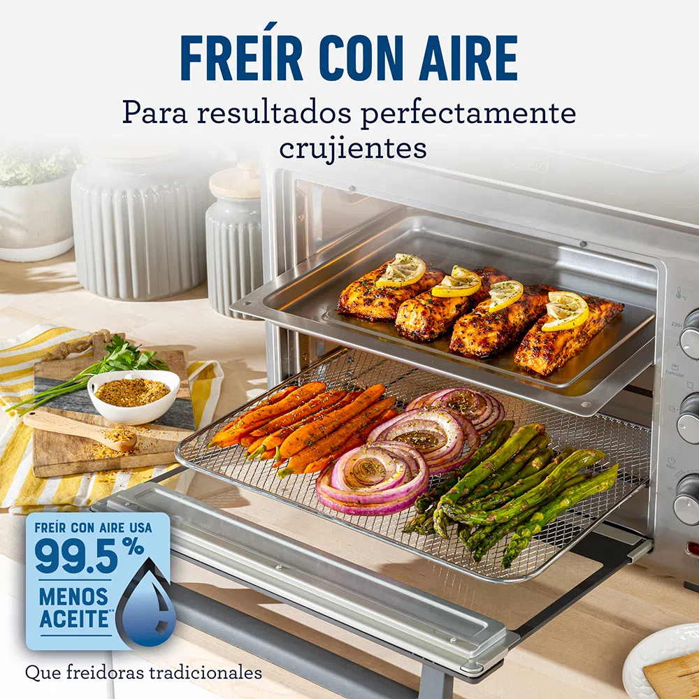 Horno con freidora de aire Oster® de 35L TSSTTVLS35 - pehai