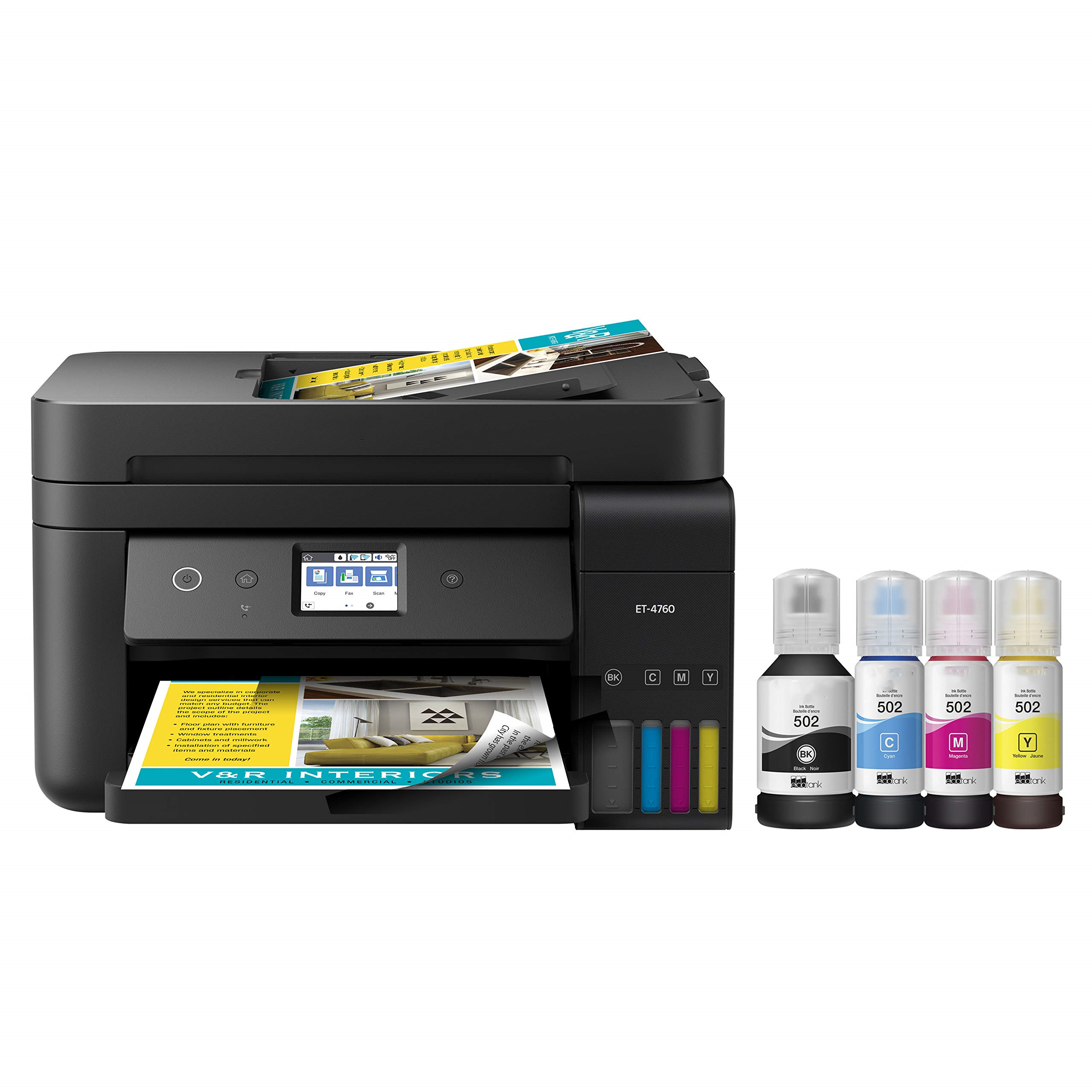 EcoTank ET-4760 Impresora inalámbrica a color todo en uno sin cartucho -  soonitude