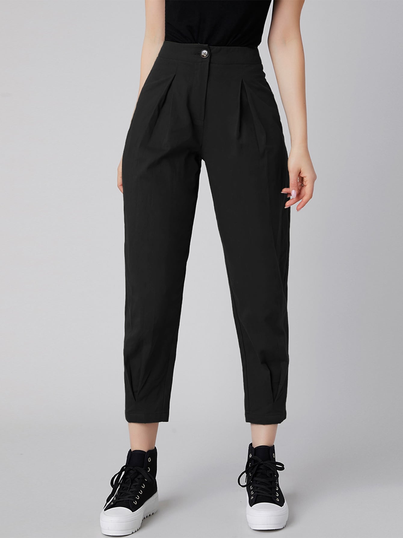 Pantalones con diseño fruncido - cpbjh