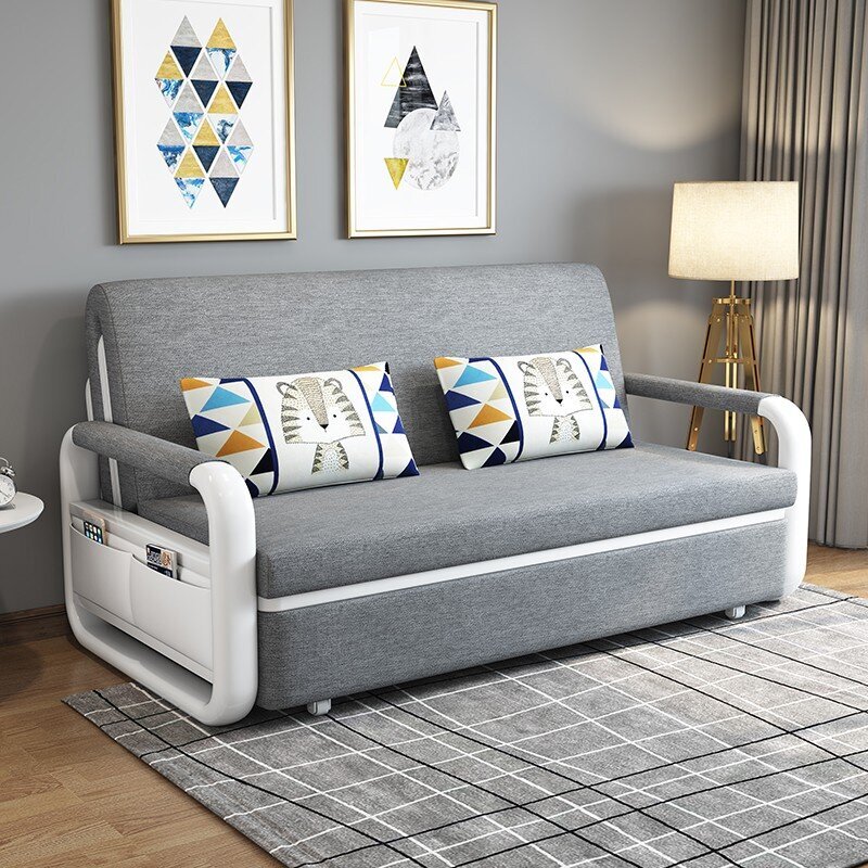 Adecuado para espacios reducidos-Sofá cama plegable multifuncional.