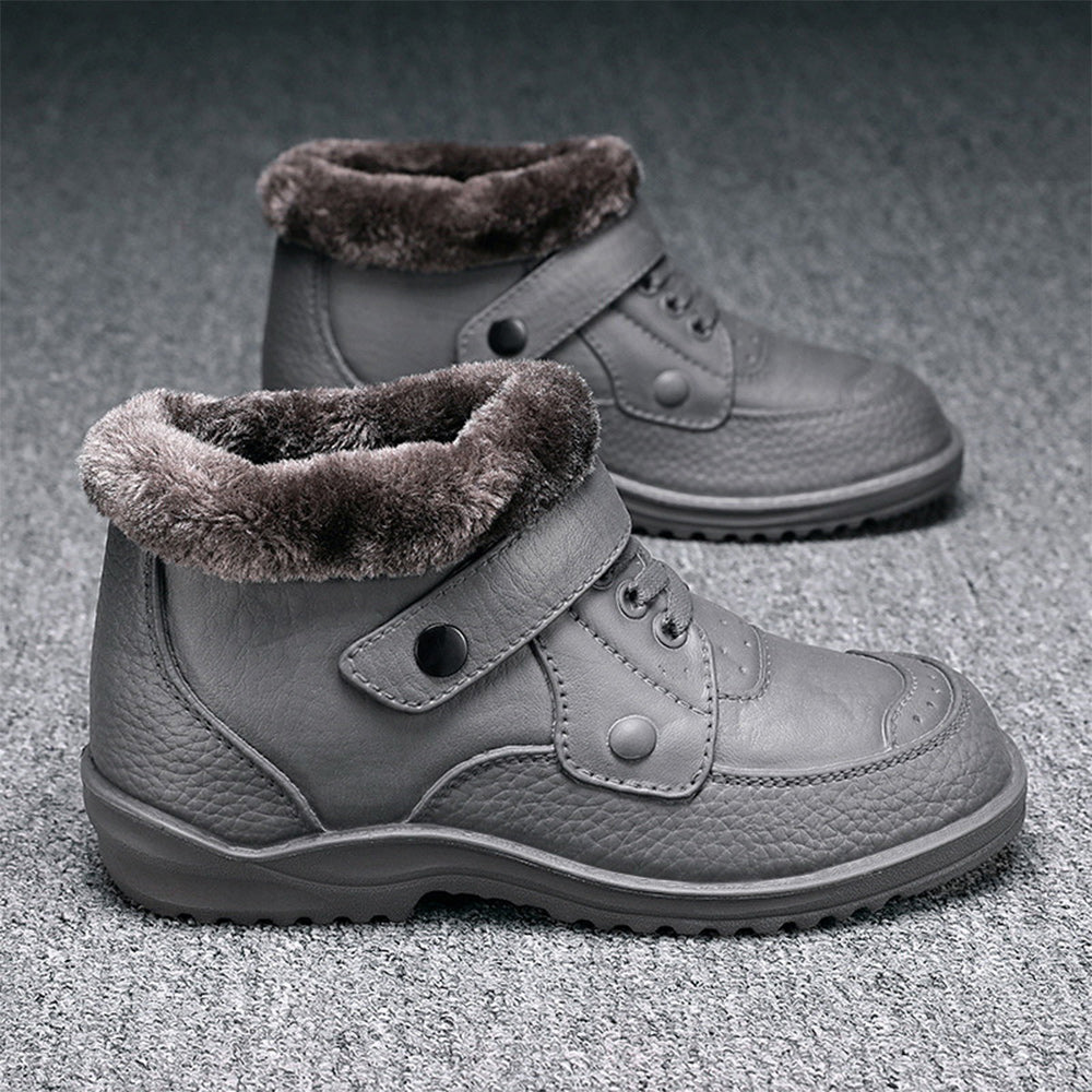 Men's Warm non-slip Thicken Snow Boots Casual Soft fleece-lined Waterproof Shoes
