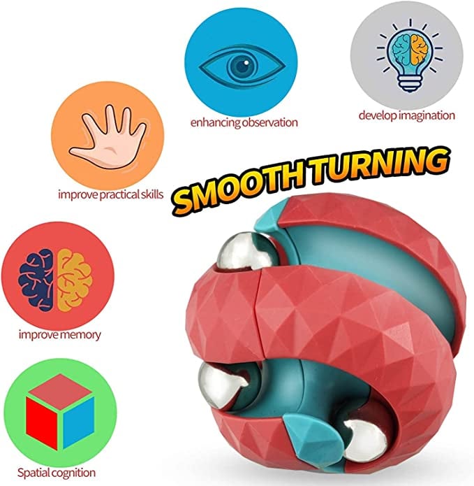 Fidget Toy Metal Pinball Creative Ball Track Spinning Top Migic Cube Toys