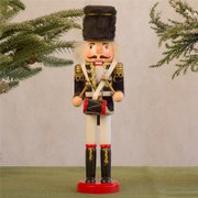 11.8in Nutcracker Soldier Puppet Christmas Christmas Wine Cabinet Set-up Decorations