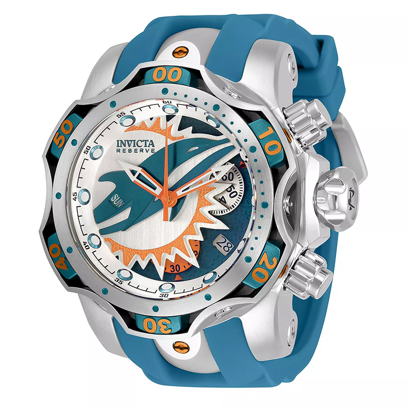Miami Dolphins Swiss Quartz Chronograph Watch