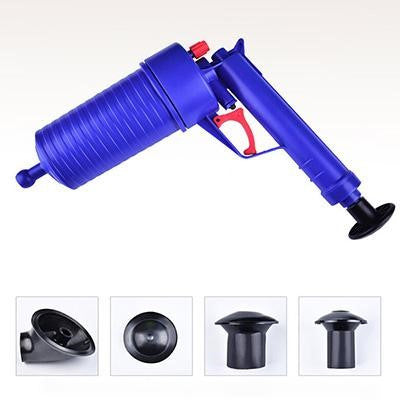 High Pressure Air Power Drain Blaster Gun Pump Toilet Dredge Plug Pipe Cleaner