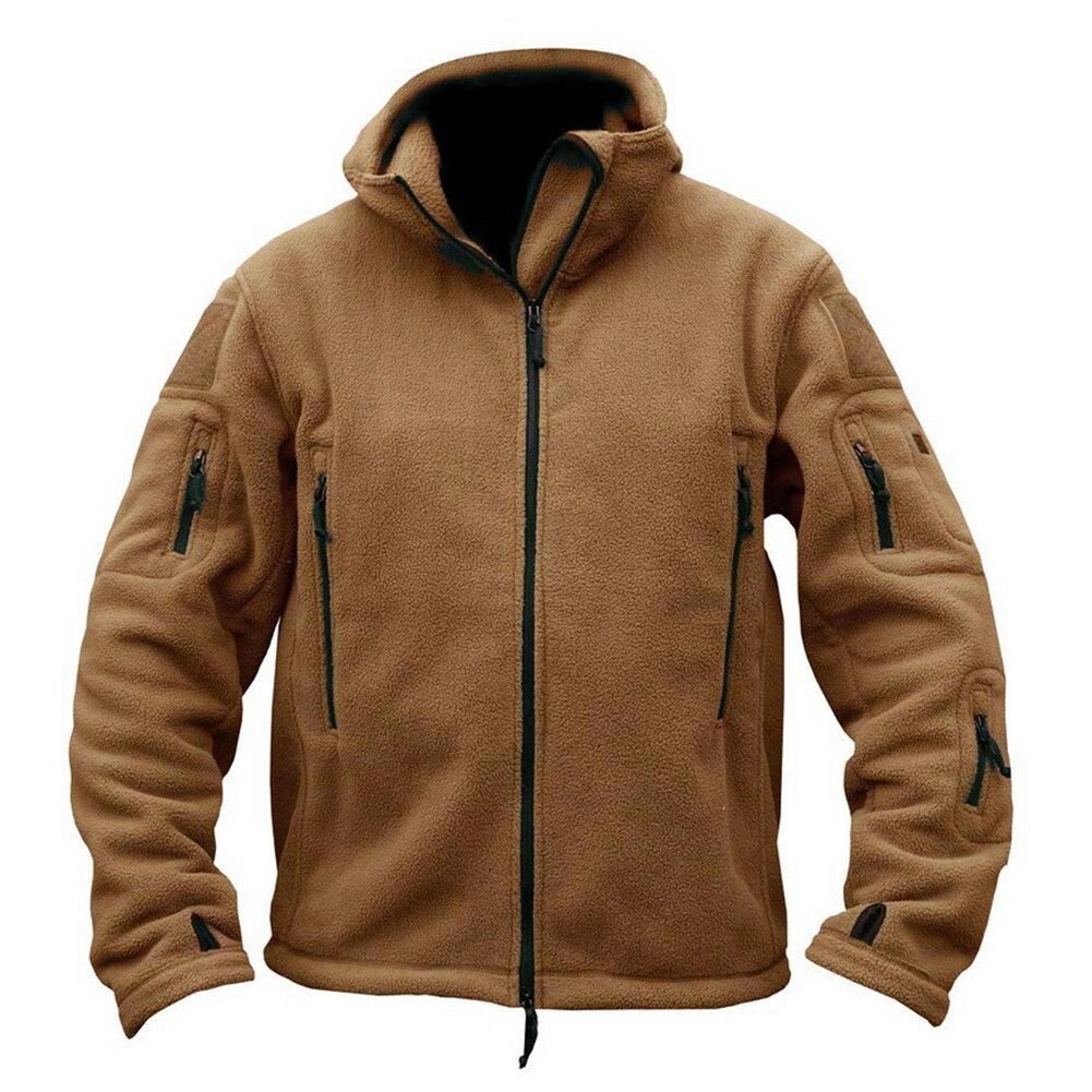 Military Tactical Winter Jacket Softshell Thermal Fleece Hooded Sport Clothing