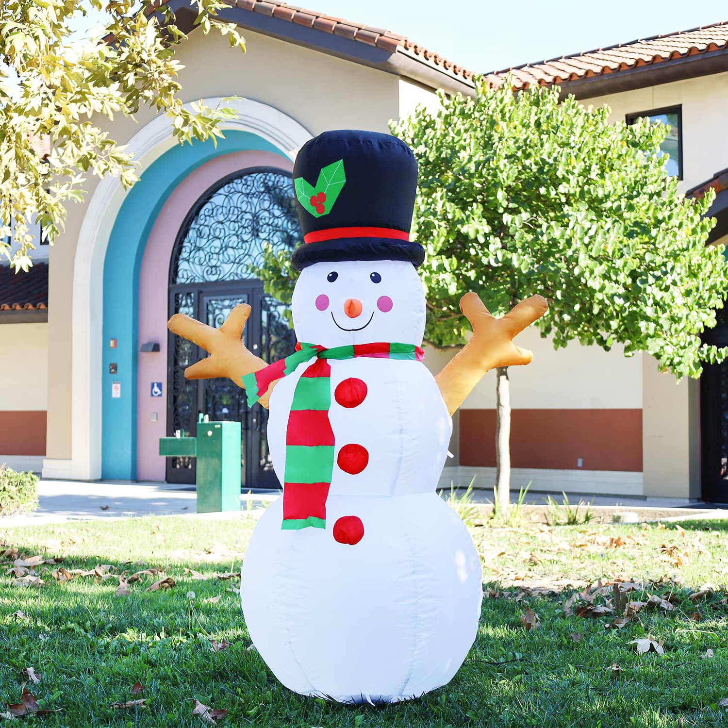 5FT Christmas Inflatable Snowman Christmas Outdoor Yard Decoration